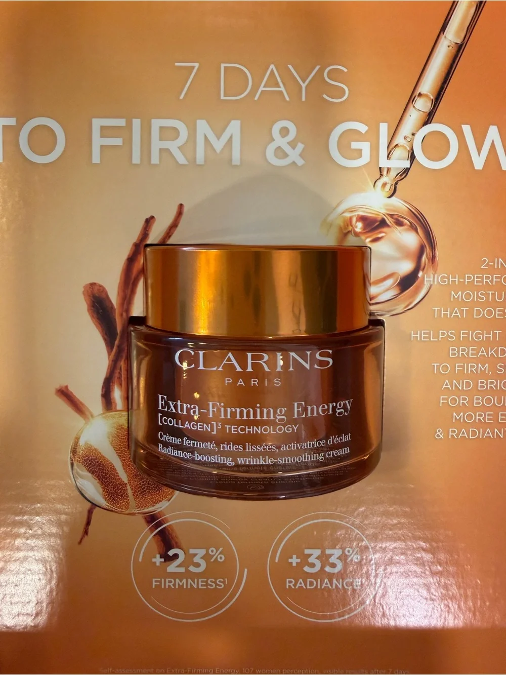 Clarins Extra-Firming Energy Moisturizer 1.7 oz Anti-Aging Firming Face Cream